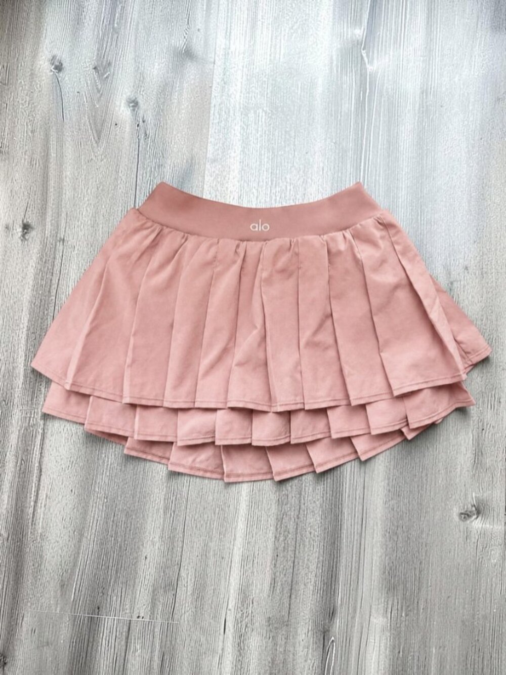 Alo Yoga Double or Nothing Skirt Vintage Pink NWT MSRP $108